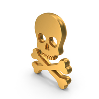 Skull With Crossed Bones Symbol PNG & PSD Images