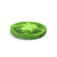 Green Tomato Slice On Ground PNG & PSD Images