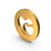 Heart In Heart Coin PNG & PSD Images
