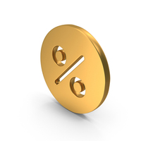 Gold Loan Percentage Round Symbol PNG & PSD Images
