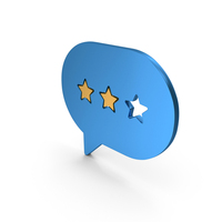 2 Star Rating Speech Bubble Symbol PNG & PSD Images