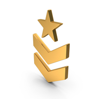 Gold Star With Arrows Military Symbol PNG & PSD Images