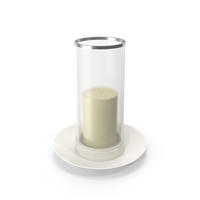Candle In Cylindrical Stand PNG & PSD Images