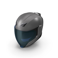 Full Face Bike Racing Helmet Grey PNG & PSD Images