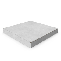 Closed 4-inch White Paper Pizza Box PNG & PSD Images