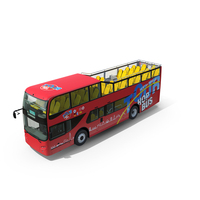 Sightseeing Open Air Hop On Off City Tour Bus PNG & PSD Images