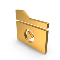Online Video Folder Icon Gold PNG & PSD Images