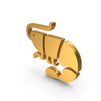 Sea Food Prawn Shrimp Icon Gold PNG & PSD Images