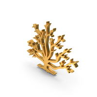 Trees Without Leaves Dry Stems Icon Gold PNG & PSD Images