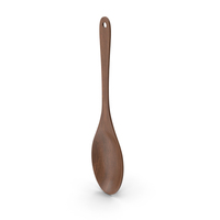 Kitchen Spoon Dark Wood PNG & PSD Images