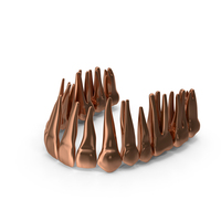 Copper Human Upper Jaw Teeths PNG & PSD Images