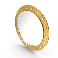 Gold Round Mirror PNG & PSD Images