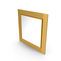 Gold Square Mirror PNG & PSD Images