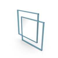 Blue Square Mirror PNG & PSD Images