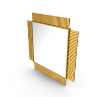 Gold Square Mirror PNG & PSD Images