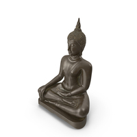 Antique Bronze Thai Buddha Statue PNG & PSD Images