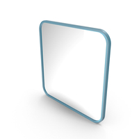Blue Square Mirror PNG & PSD Images