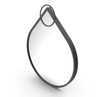 Black Teardrop Mirror PNG & PSD Images