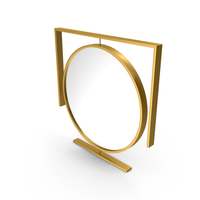 Gold Designer Mirror PNG & PSD Images