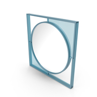 Blue Designer Mirror PNG & PSD Images