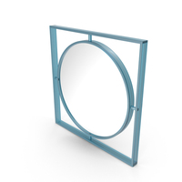 Blue Designer Mirror PNG & PSD Images