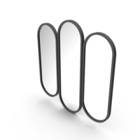 Black Triple Mirror PNG & PSD Images