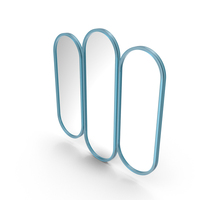Blue Vertical Triple Mirror PNG & PSD Images