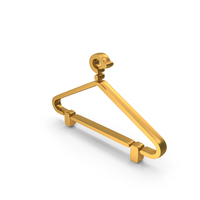 Accessory Wardrobe Clothing Hanger Icon Gold PNG & PSD Images