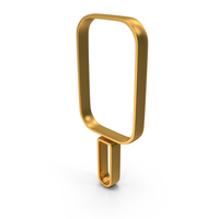 Out Line Ice Cream Icon Gold PNG & PSD Images