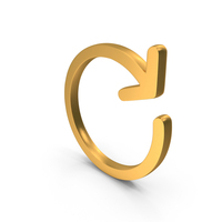 Reload Refresh Icon Gold PNG & PSD Images