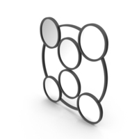 Black Modern Mirror PNG & PSD Images