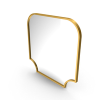 Gold Modern Mirror PNG & PSD Images