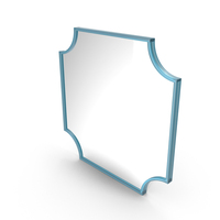 Blue Modern Mirror PNG & PSD Images
