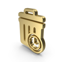 Gold Wasted Time Concept Symbol PNG & PSD Images