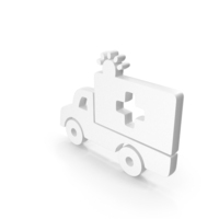 White Ambulance Icon PNG & PSD Images