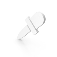 Medicine Ink Dropper Icon White PNG & PSD Images