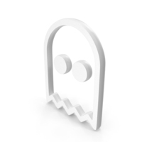 White Enemy Ghost Icon PNG & PSD Images