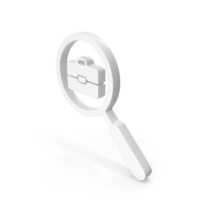 Job Search Icon White PNG & PSD Images