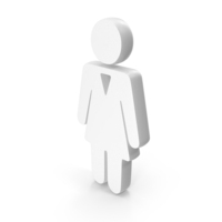 Ladies Toilet Symbol White PNG & PSD Images