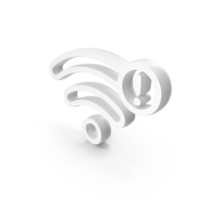 Out Line No WiFi Signal Icon White PNG & PSD Images