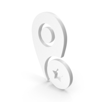 Placeholder Travel Important Location Map Icon White PNG & PSD Images