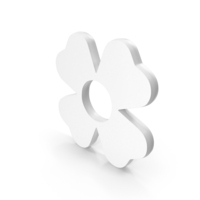 Small Cute Flower Icon White PNG & PSD Images