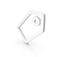 Prize Tag Icon White PNG & PSD Images