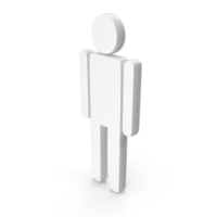 White Gents Toilet Symbol PNG & PSD Images