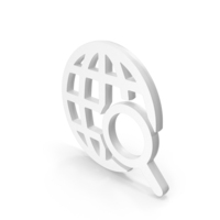 Search Web Icon White PNG & PSD Images
