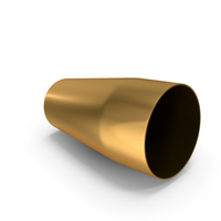 Gold Water Glass Tipped Over PNG & PSD Images