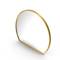 Gold Modern Mirror PNG & PSD Images