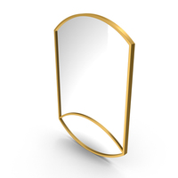Gold Vertical Mirror PNG & PSD Images