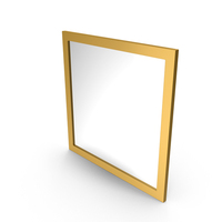Gold Square Mirror PNG & PSD Images