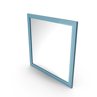 Blue Square Mirror PNG & PSD Images